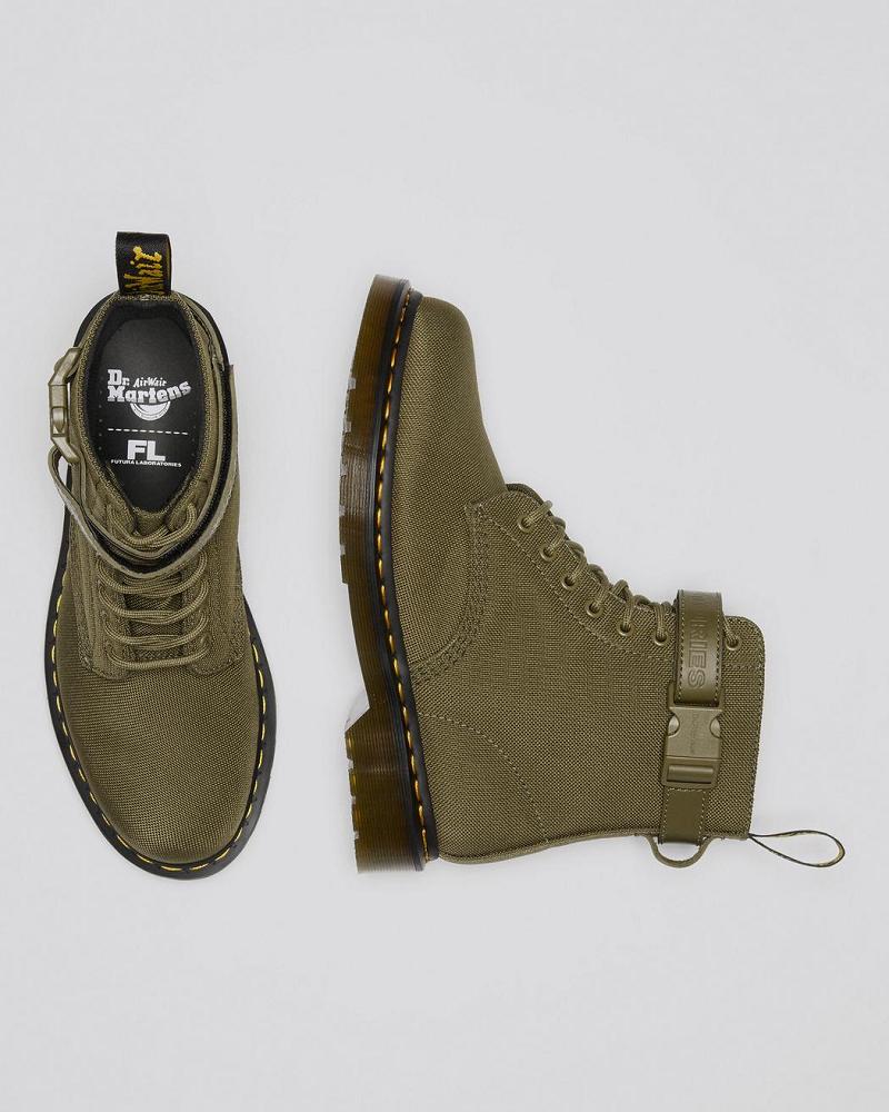 Dr Martens 1460 Futura Olive Reima Snørestøvletter Dame Olivengrønne | Norge 610QMA